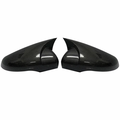 폭스바겐용 사이드 윙 미러 커버, 폭스바겐 골프 6 MK6 GTI GTD 2009-2013 사이드 백미러 캡 커버, 2x 카본 룩 3