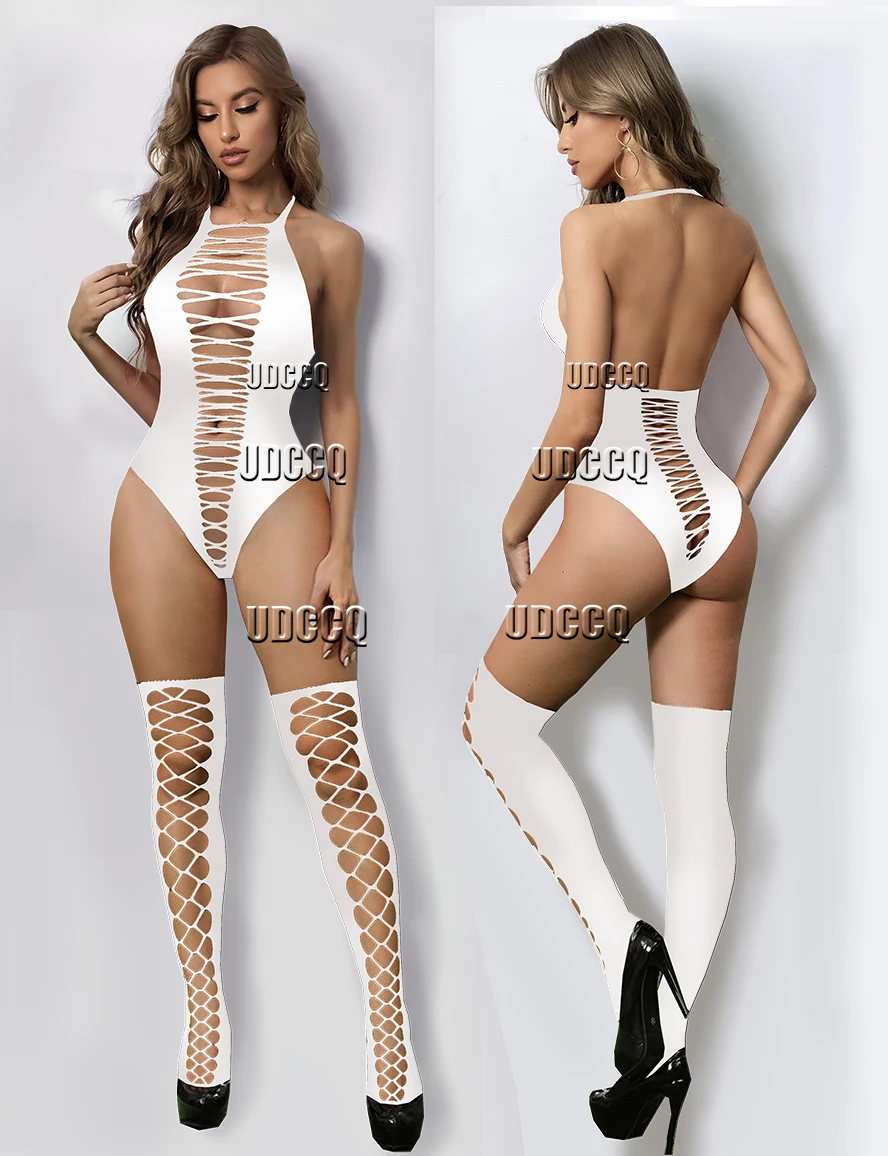lingerie sexy Tights Babydoll dress Underwear Products Costumes notte Intimo Teddies Bodysuits bikini+stocking Q517 women underwear sexy lingerie
