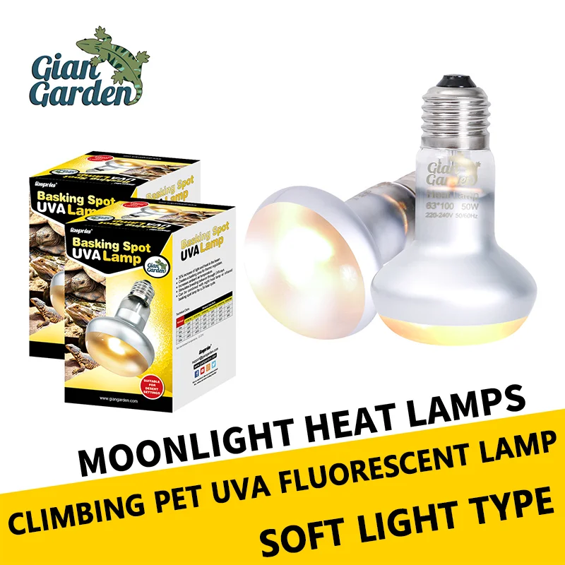 Pet Heating Lamp UVA Day Night Amphibian Amphibian Snakes Lamps Heat Reptile Bulb Lights 25W 50W 75W 100W Reptiles Lighting