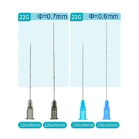 Microcannula Sterile Medical Fine Needle 18G 22G 25G 38mm 50mm 70mm blunt cannula for Injectable Hyaluronic Acid Fillers 2
