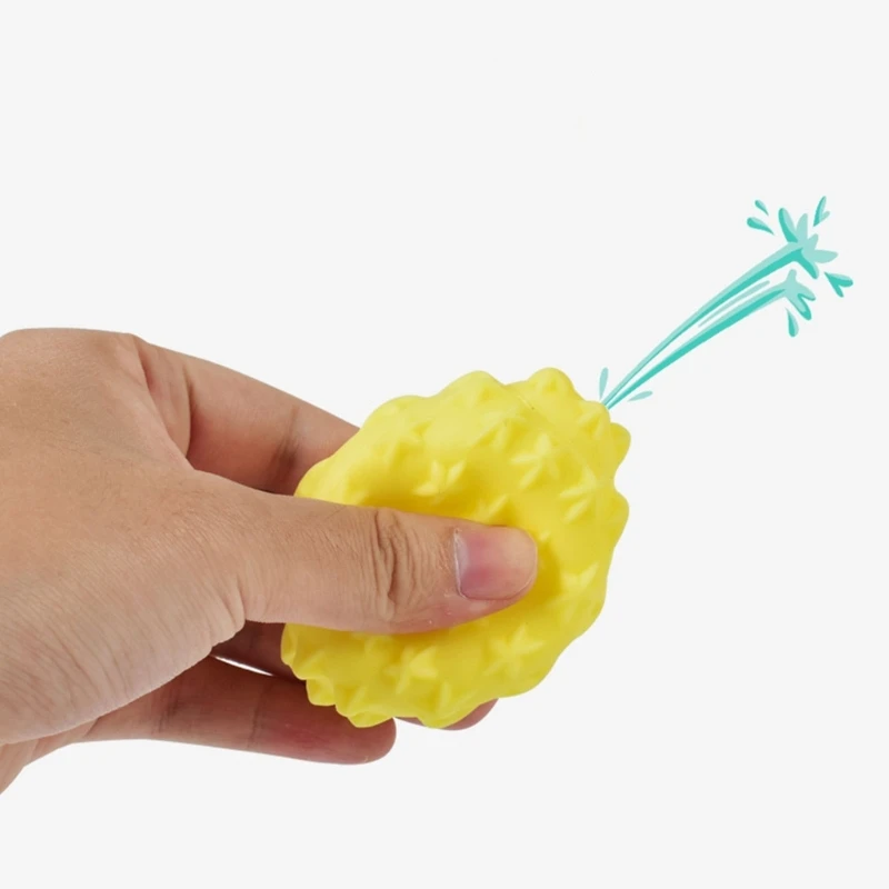 Soft Rubber Textured Baby Hand Grip Toy for Sensory Development Multitexture Baby Grab Toy Pastel Color D5QA