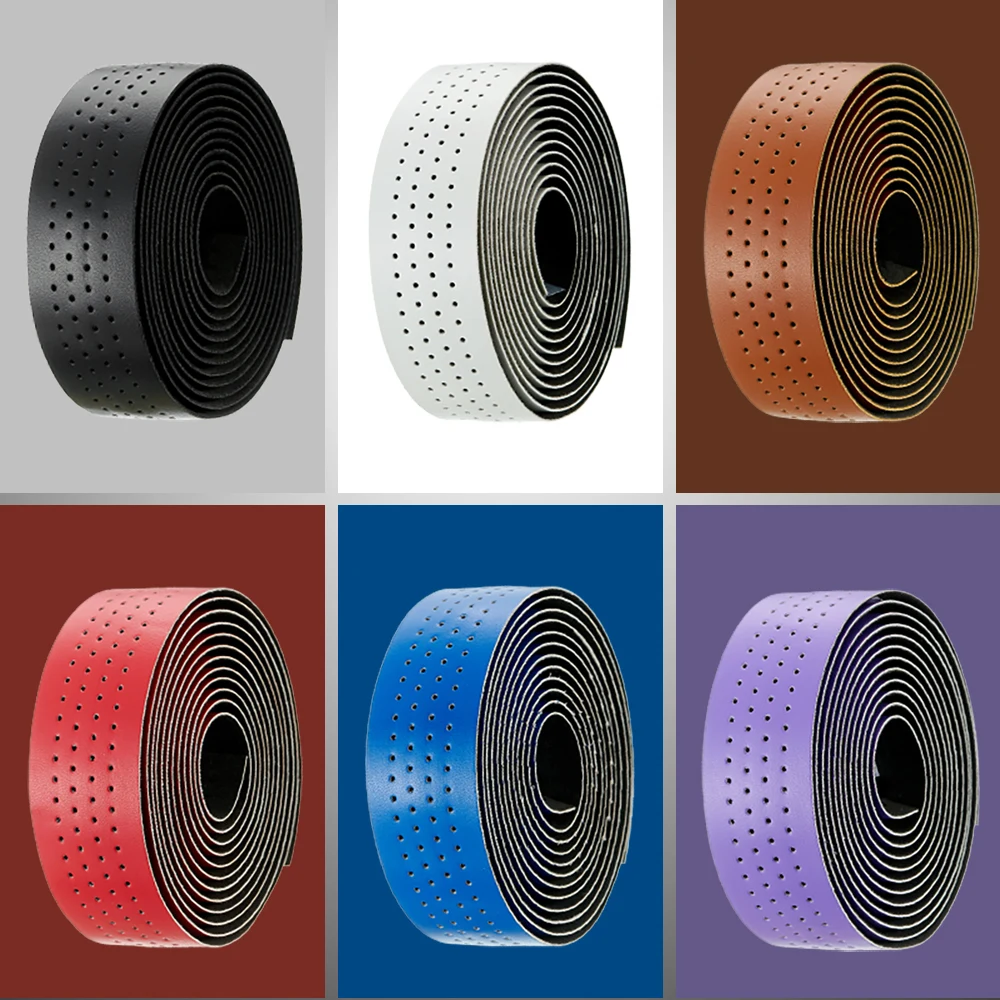 MOTSUV Road Bicycle Handlebar Tape PU EVA Bike Bar Tapes Anti-slip Shockproof Breathable Cycling Damping Anti-Vibration Straps