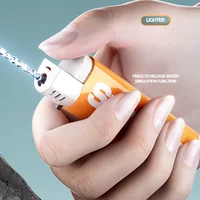 2024 Lighter Shaped Water Gun  Prank Toy Decompression Toy Water Squirt Gun Practical Joke Lighter Water Gun for Kids Adult Gift 2
