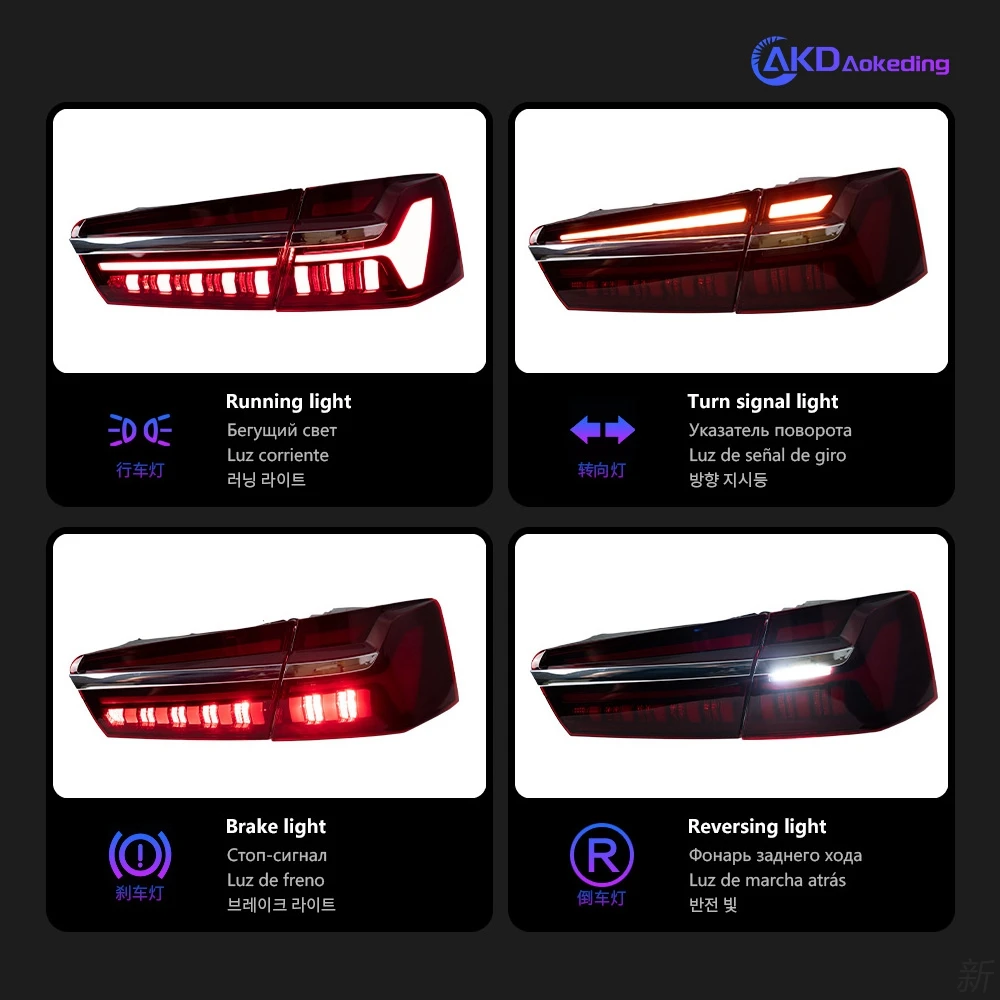 AKD Car Lights for Audi A6 LED Tail Light 2012-2016 A6 C7 Tail Lamp C8 Design DRL Dynamic Signal Brake Reverse Auto Accessories 3 AKD Car Lights for Audi A6 LED Tail Light 2012-2016 A6 C7 Tail Lamp C8 Design DRL Dynamic Signal Brake Reverse Auto Accessories 3