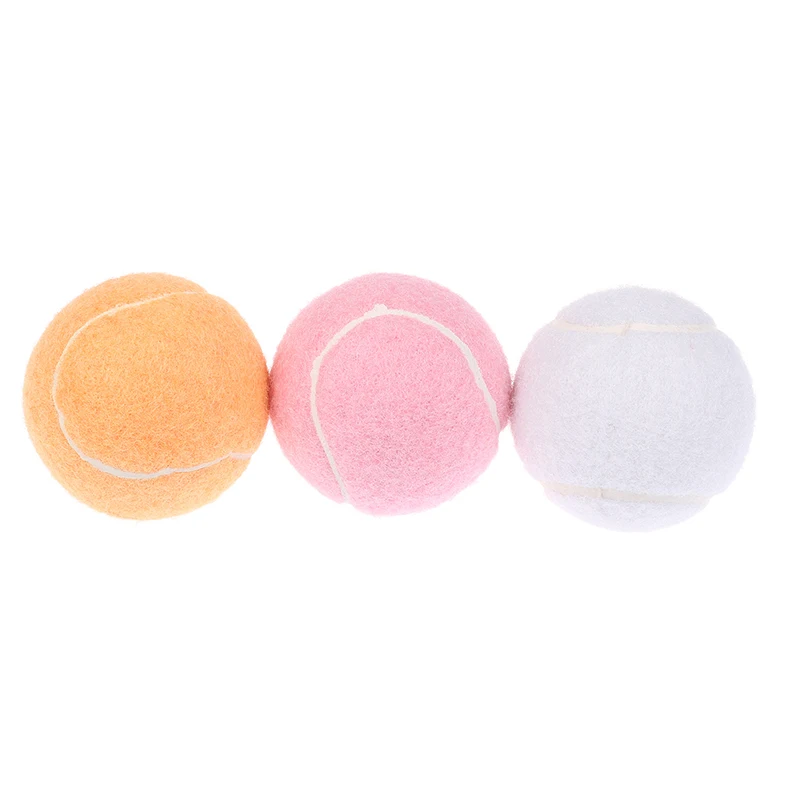 1/3Pcs Tennis Balls Wear-Resistant Highly Elastic Training Balls 65MM Ladies Beginners Durable Practice