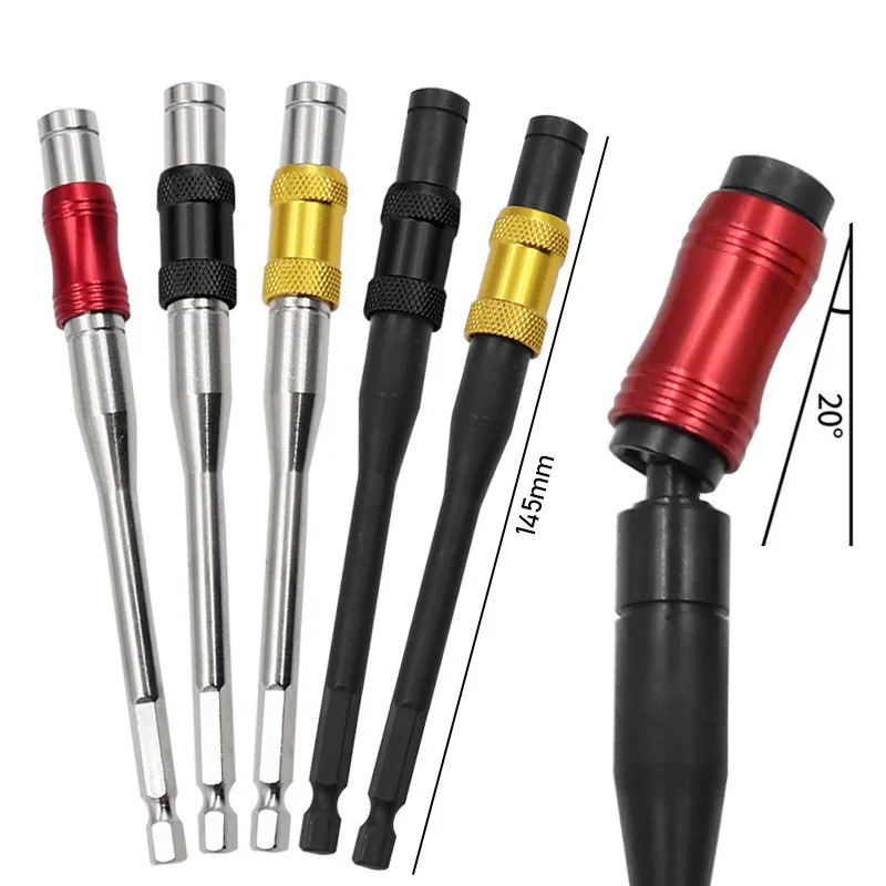 145mm 1/4&quot Hex Magnetic Screwdriver Bits Drill Hand Tool Bit Extension Rod Quick Change Holder Drive Guide Screw Tip |