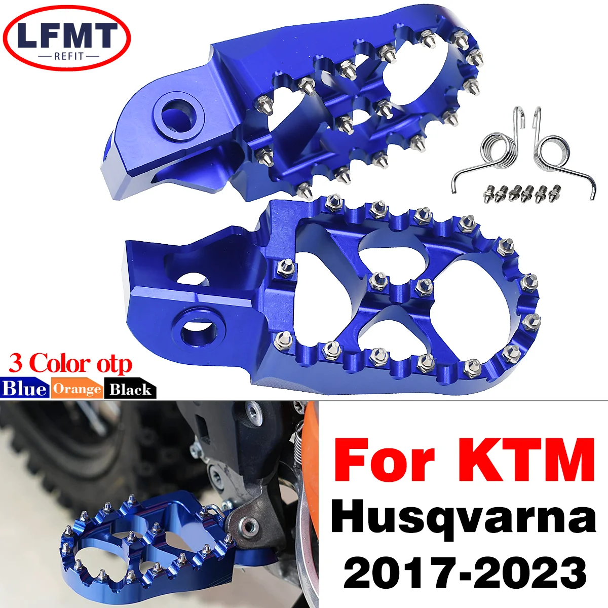 Motorcycle CNC Foot Pegs Footpeg Pedals FootRest For KTM XC XCF SX SXF EXC EXCF XCW XCFW 125 150 250 300 350 450 500