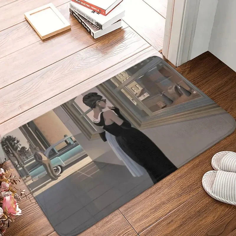 

Retro Non-Slip Carpet Tiffany Breakfast Doormat Living Room Kitchen Mat Entrance Door Home Rug