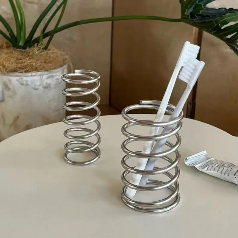Stainless Steel Toothbrush Holder Minimalist Design