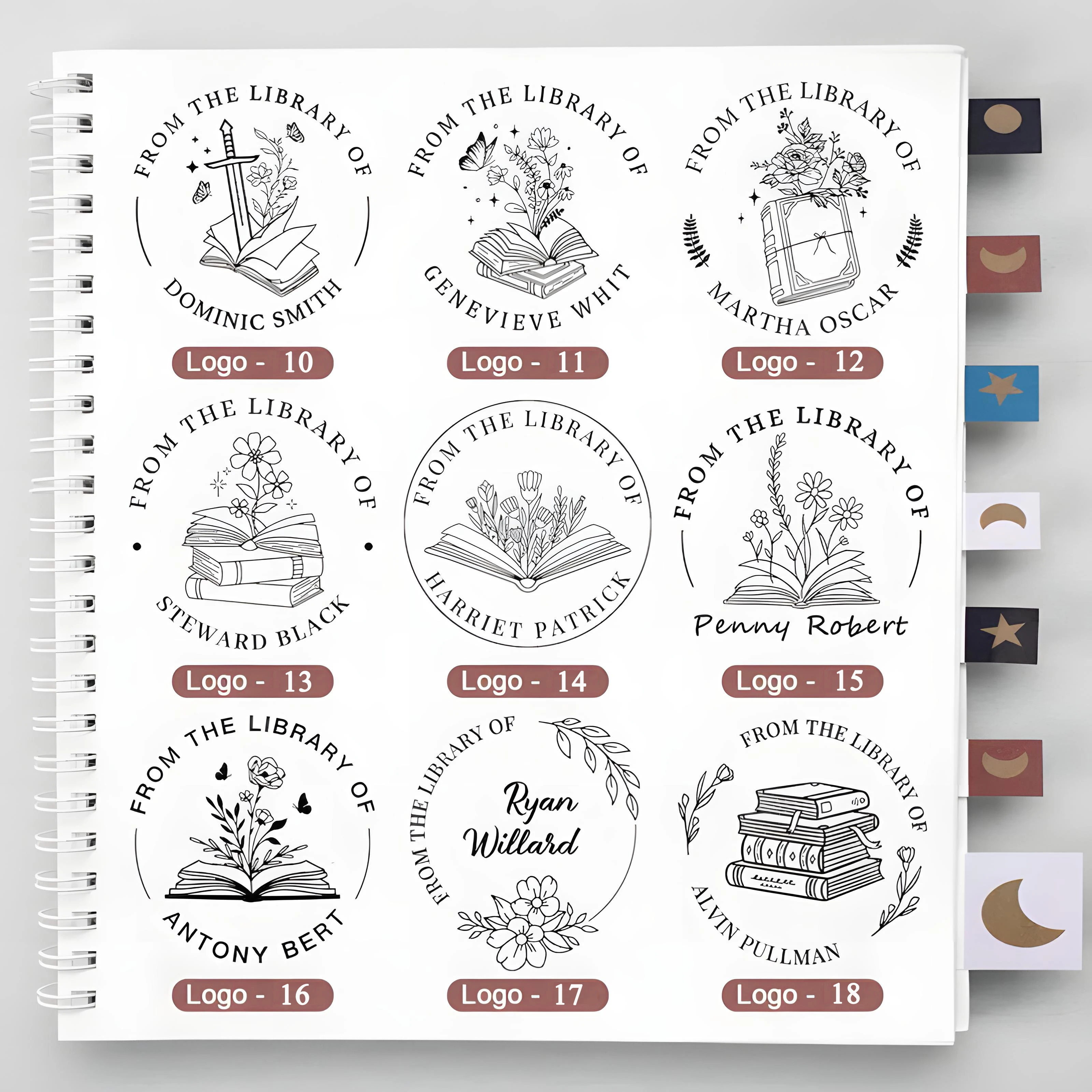 Custom Embosser Stamp LOGO DIY Personalized Book Embosser Seals for Letter Head Wedding Envelope Graduation Christmas Decoration