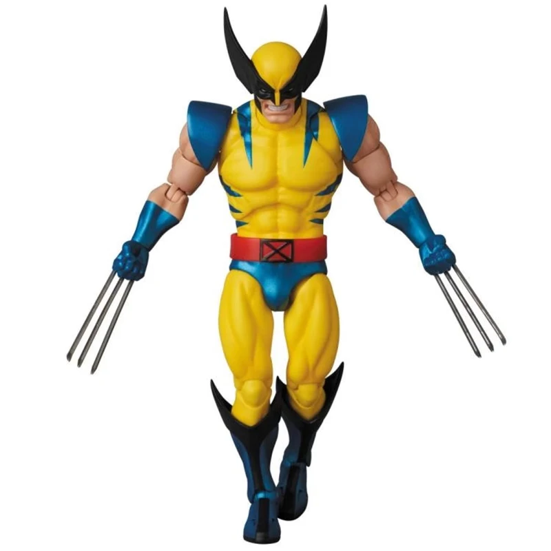 In Stock CT Toys Mafex 96 Wolverine Figure Brown Comic X-Men Action Figure Mafex 138 Shf Anime Figurine Ko Model Toy Kids Gifts