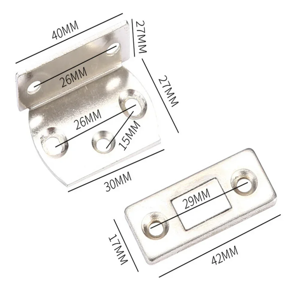 Reliable Magnetic Catch for Wardrobe, Thick Manganese Steel Material, Provides Reliable Security for Your Belongings