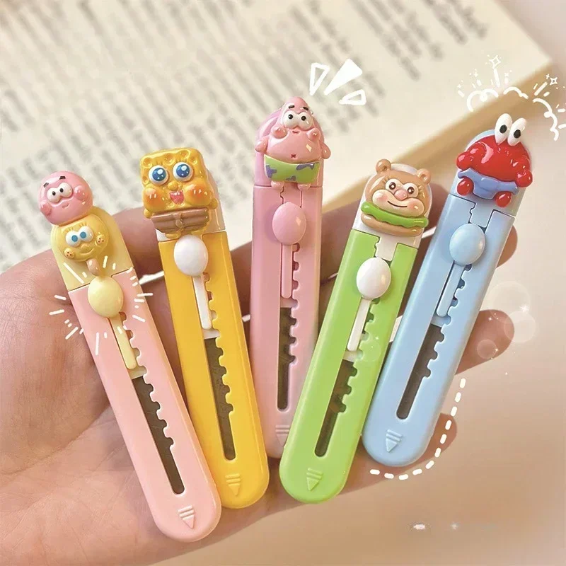 1Pc /8Pcs Creative Art Knife Cute Cartoon Express Delivery Artifact Portable Paper Cutter Hand Account Knife Letter Opener Sword