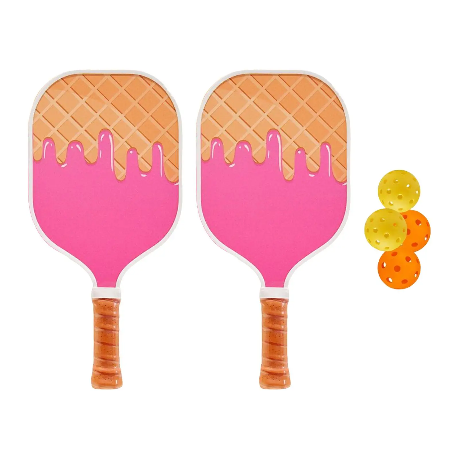 

Pickleball Paddle Set with 2 Rackets 4 Pickleballs