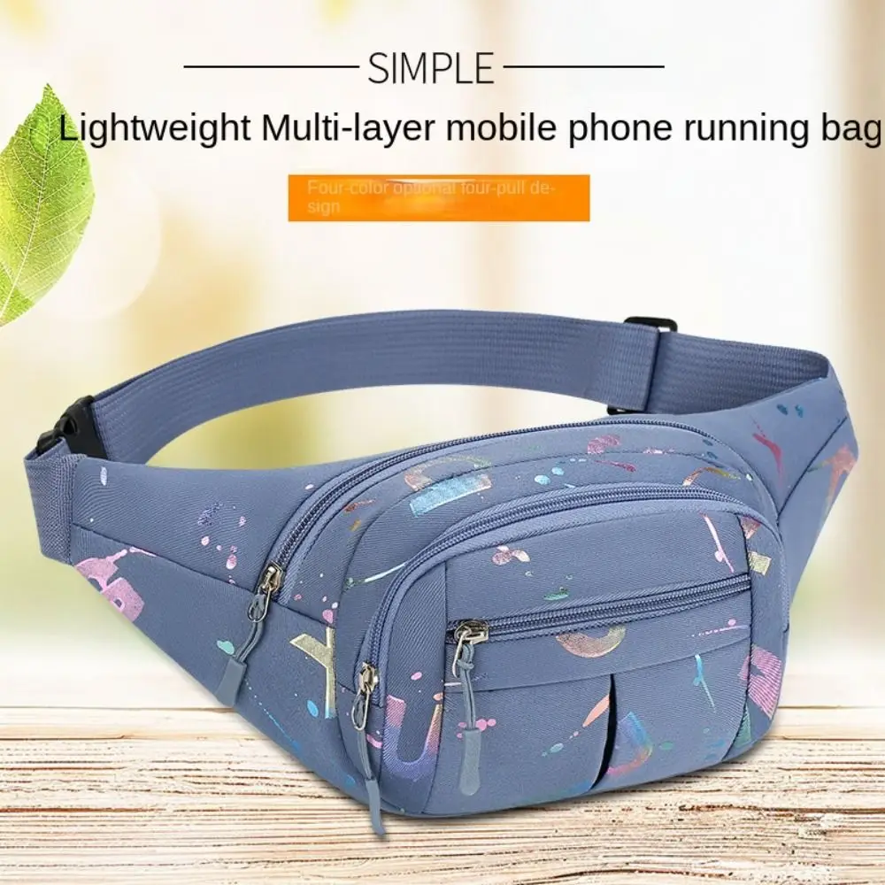 

Running Chest Bags Women Sport Waist Bags Multifuntional Hot Stamping Letters Shoulder Bags Multiple Compartments