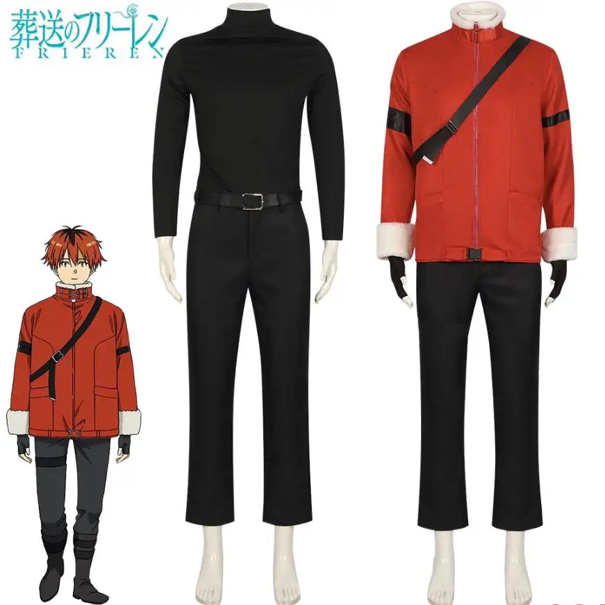 

Anime Cosplay Frieren at the Funeral Costume Cloak Scarf Lolita Dress Womens Beyond Journey End Cosplay Stark Costume Halloween