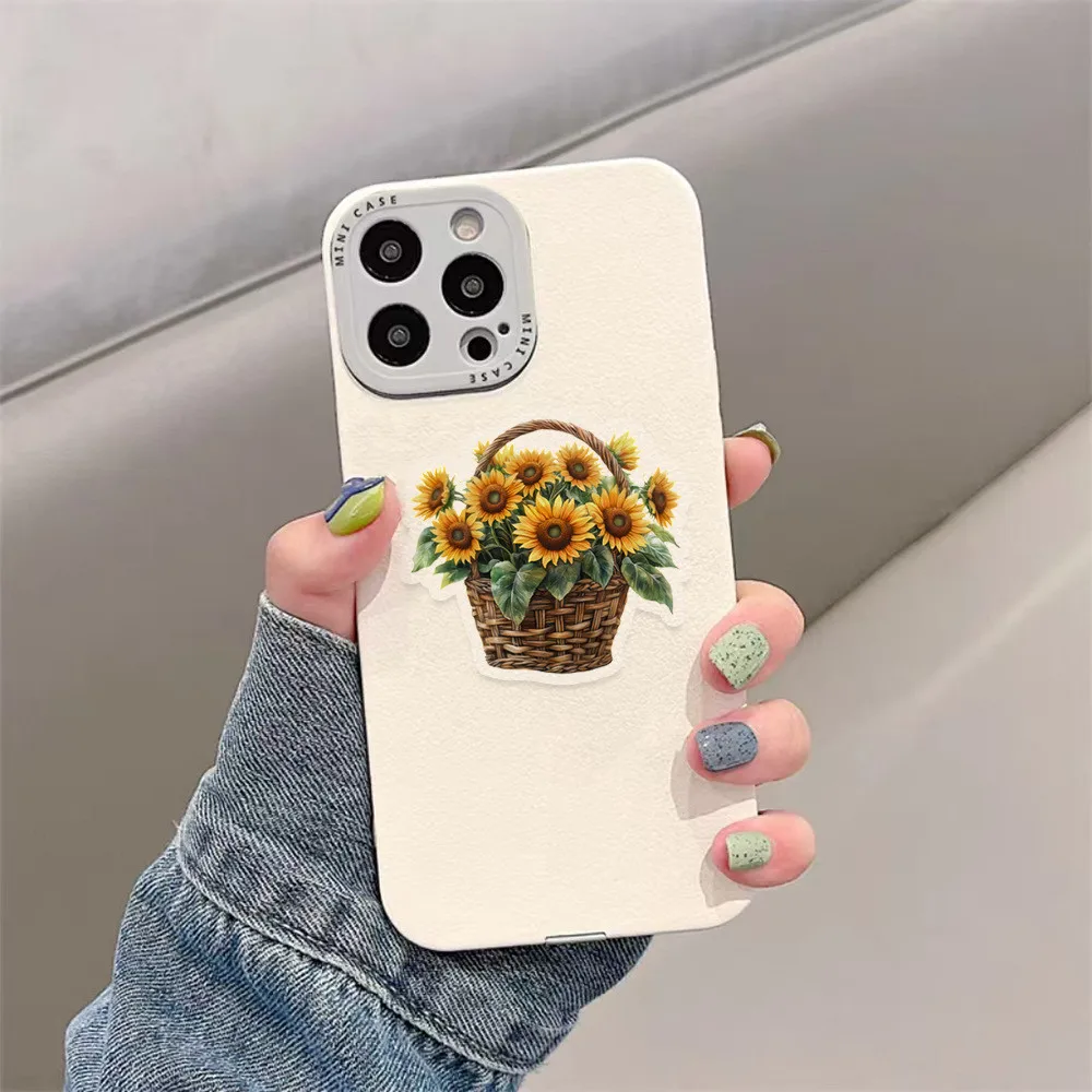 Vibrant Sunflower Stickers Collection - Perfect for Personalizing Accessories & Creative Decor