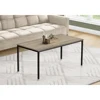 Coffee Table, Accent, Cocktail, Rectangular, Living Room, 40"l, Brown Laminate, Black Metal, Contemporary, Modern 4
