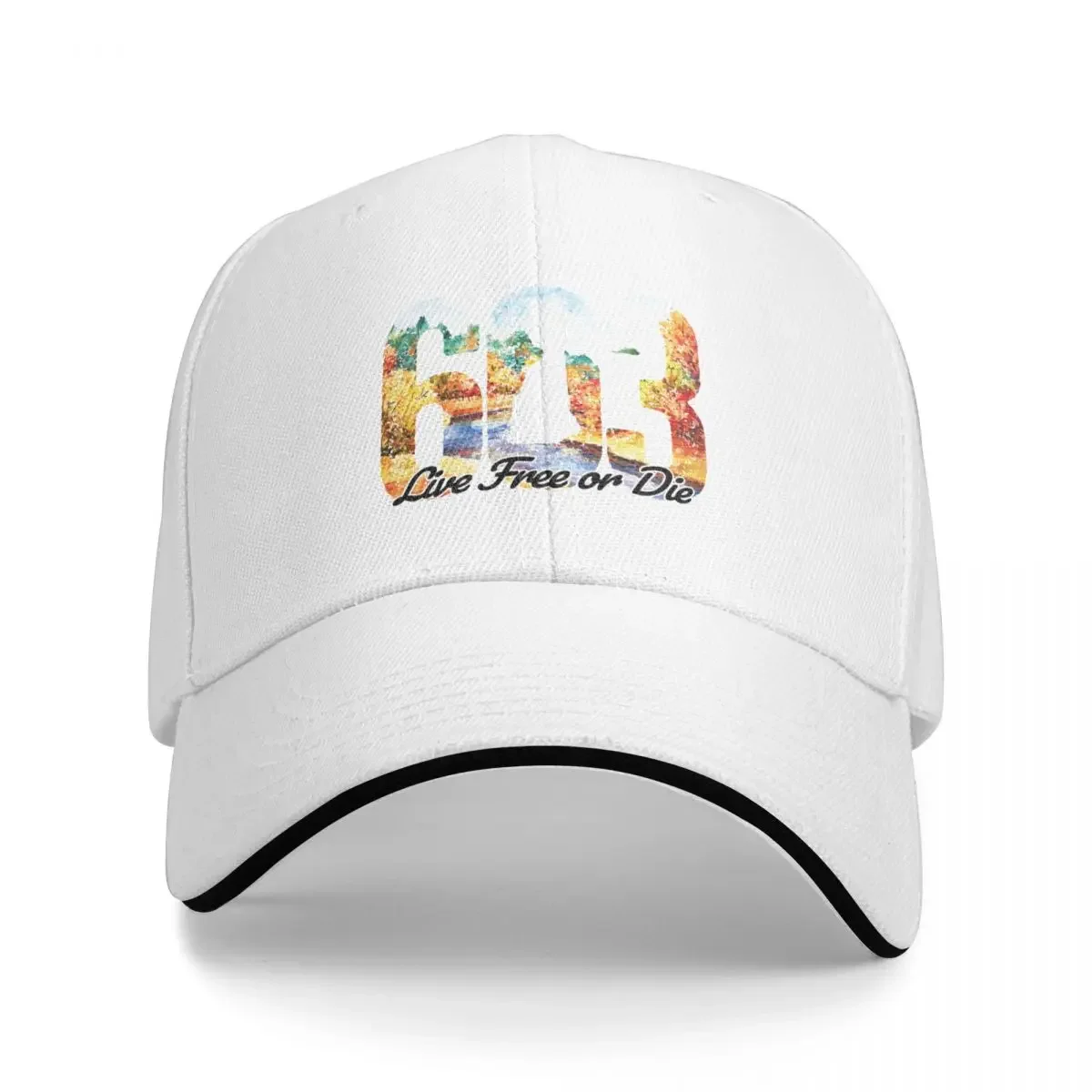 

603 NH Live Free or Die - New Hampshire Autumn Watercolor Foliage Cap Baseball Cap cosplay men cap Women's