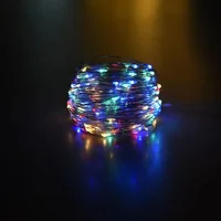 100 LED fée solaire étanche fil de cuivre chaîne lumières fête de noël guirlande lampe à énergie solaire pour jardin extérieur mariage 6