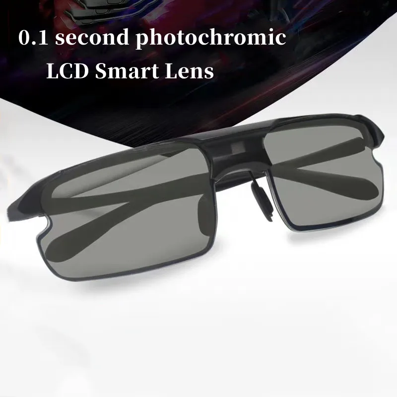 ZHIYI Brand Ultra-Light TR90 Chameleon Glasses 0.1 Seconds LCD Smart Chip Photochromic Polarized Lens polarized sunglasses photochromic sunglasses driving glasses Driving Sunglasses for Men