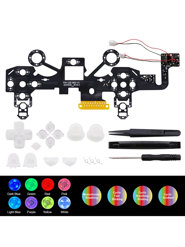 LED   Ʈѷ Ʈ  ǰ Ʈ, 潺ƽ  ɼ, Ȩ ̽ ư, PS4 DIY