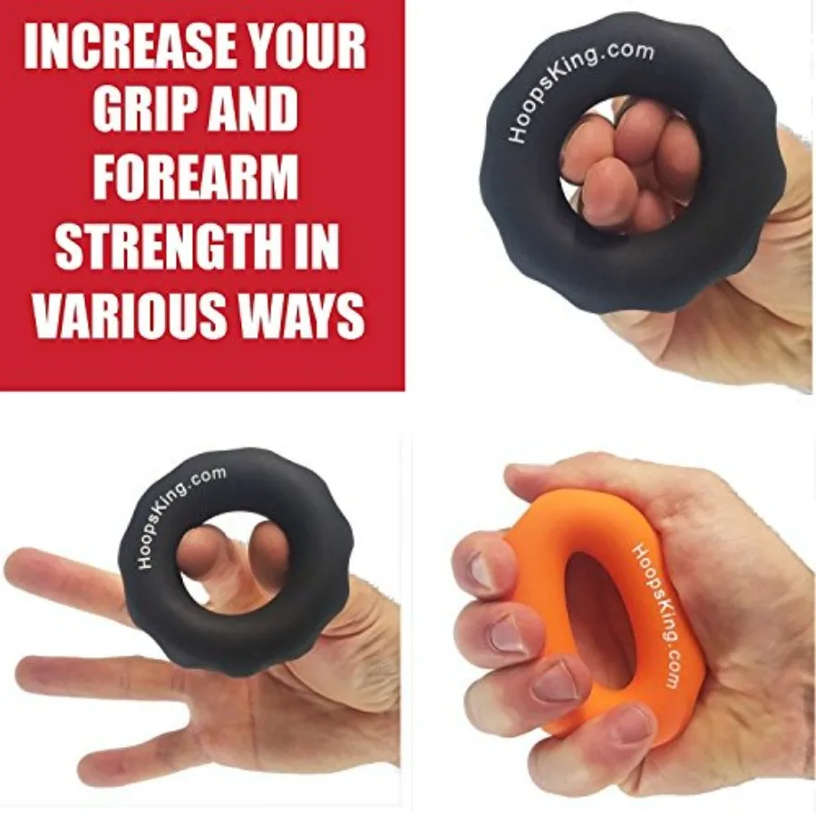 Rip N Grip Hand Strengtheners & Big Cone Sports Training Cone Bundle for Basketball Dribbling, Shooting, Passing, Rebounding, So