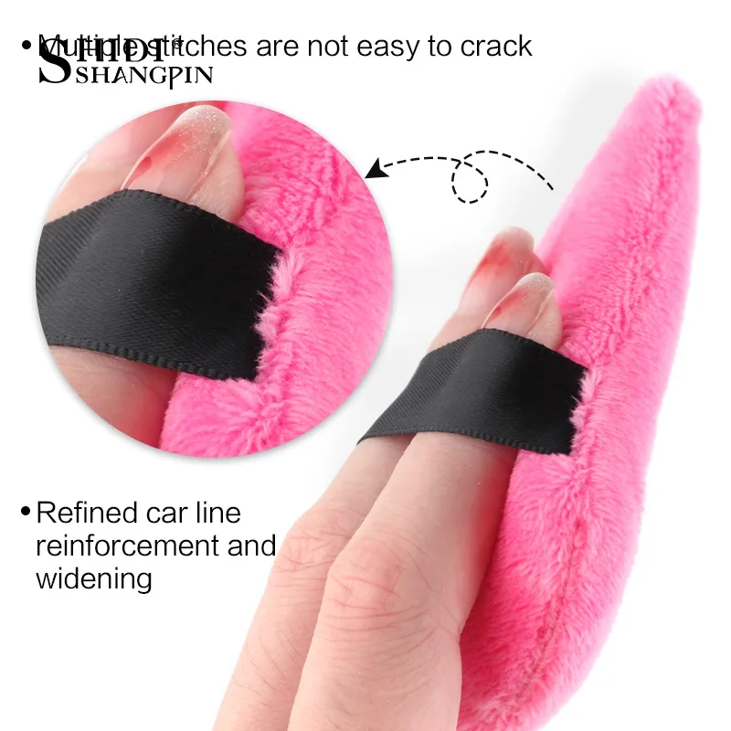 1 PC Triangle Powder Puff Face Makeup Sponge Cosmetics Soft Cotton Fixed Makeup Powder Puff Washable Velvet Beauty Tools 2