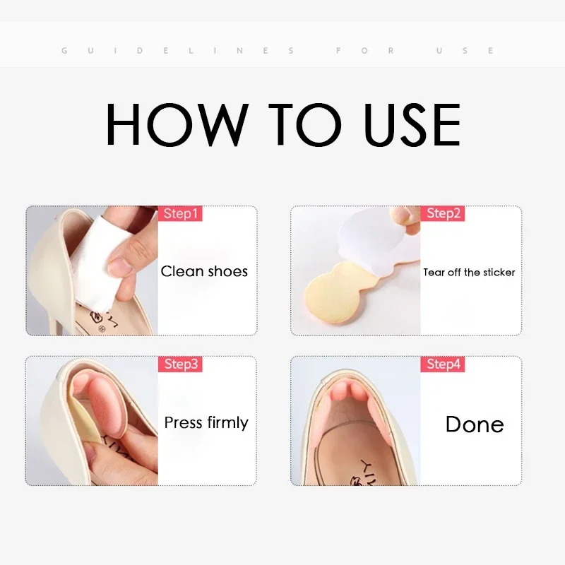 Insoles for Shoes Women High Heel Pad Adjust Size Adhesive Heels Pads Liner Grips Protector Sticker Pain Relief Foot Care Insert shoe insoles heel protector pads