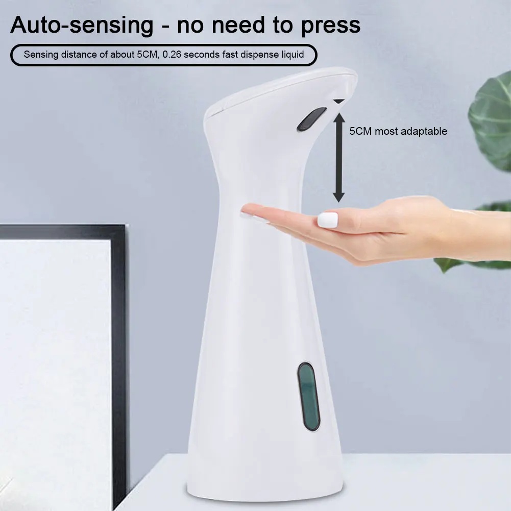 Automatic Soap Lotion Dispenser Battery Operated 200ML Liquid Dispenser Touchless Waterproof for Kitchen Bathroom Washroom