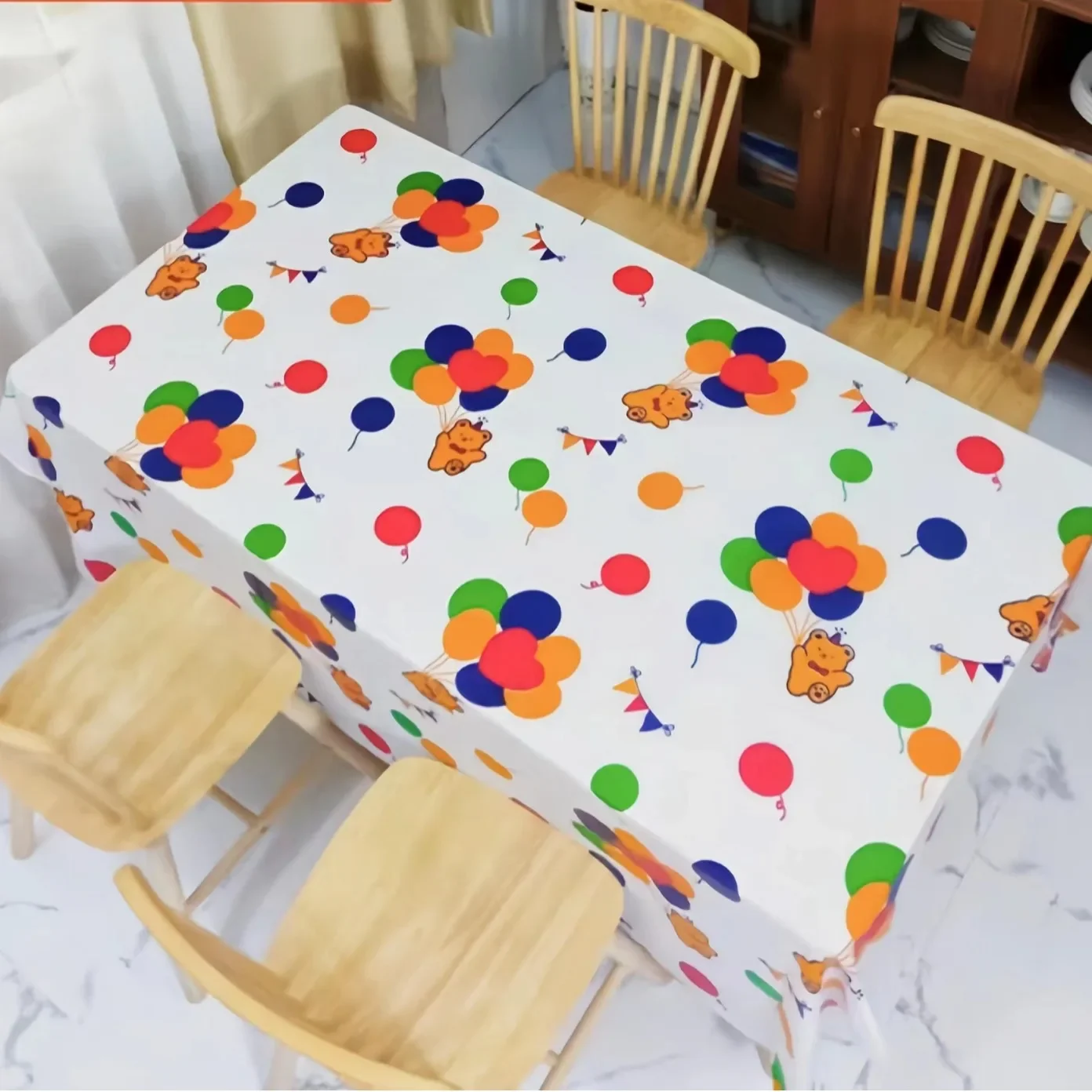 

Прямоугольная ткань, водонепроницаемая и маслостойкая Скатерть из этиленвинилацетата, маленькая свежая скатерть