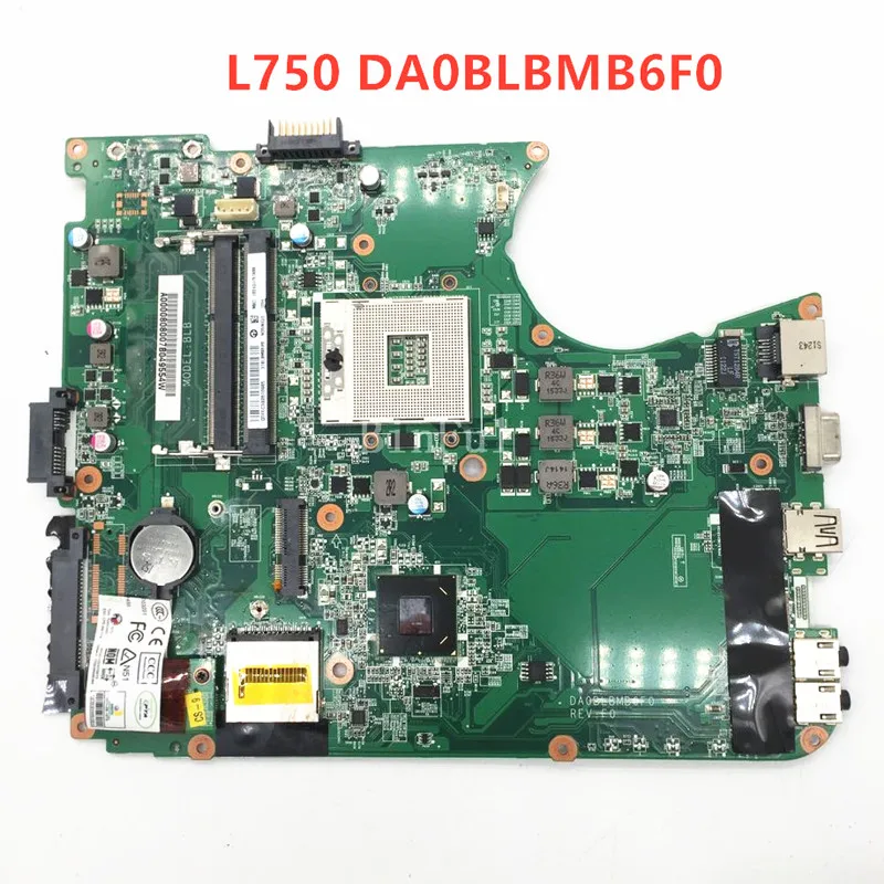 Placa-mãe portátil para Toshiba Satellite Laptop, DA0BLBMB6F0,