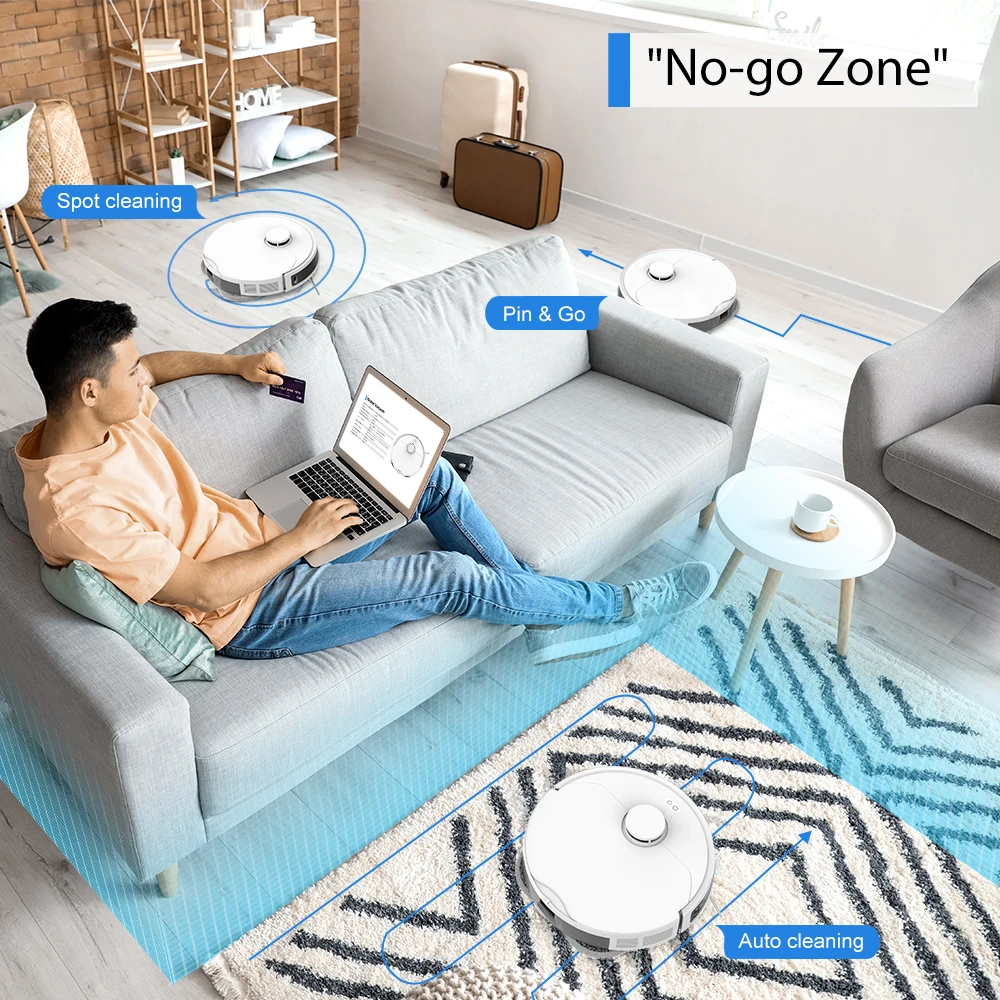 GOOVI X20max 6000Pa Robot Vacuum Cleaner Self Empty Station