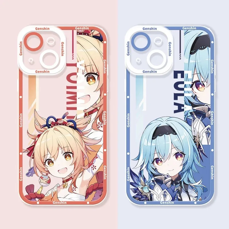 Elegant Shenhe-Inspired Shockproof Clear Phone Case