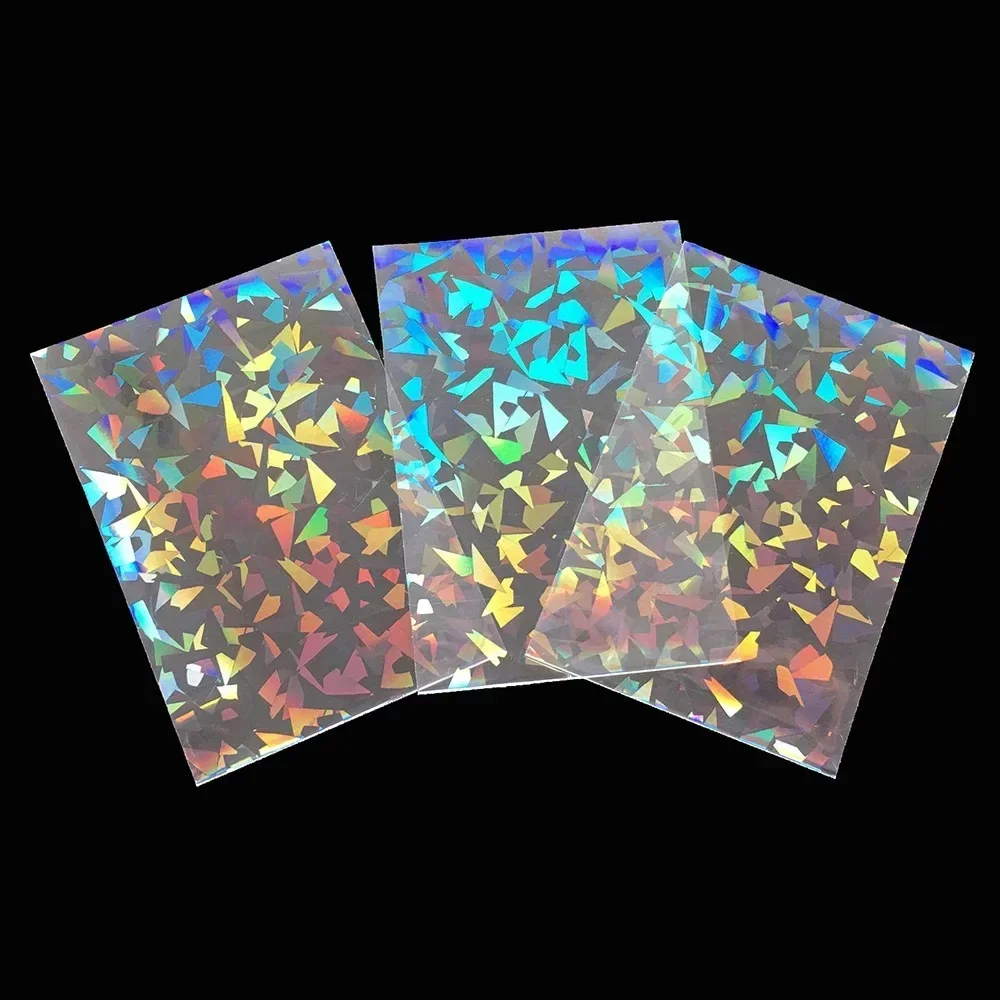 Card Bags Laser Color Cards Sleeves Protector Card Holder Foil Transparent Clear Kpop Photo Cover Pouch Kit 50Pcs Set wallet card holder,card holder,credit card holder,card wallet,wallet card bag,trading card album,card sleeve,card sleeves,card binder,playing cards holder