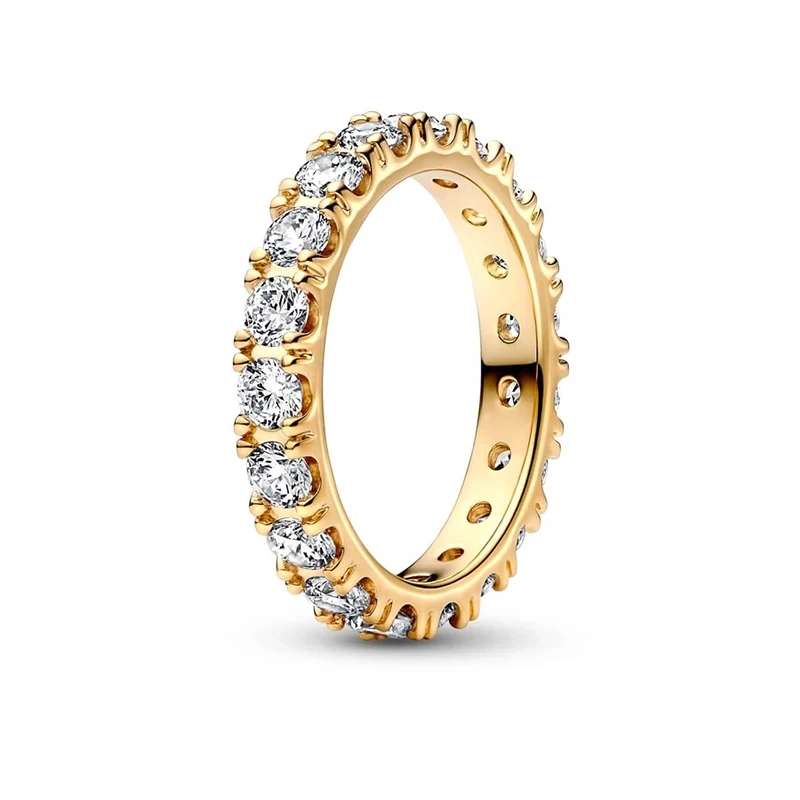 Disney Enchanting Zircon Sparkle Princess Crown Love Ring Fit Original Pandora Ring Exquisite Female Jewelry DIY Gift zircon rings stone rings fashion rings fashion ring finger rings