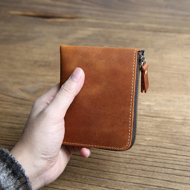 Men's Short Wallet Money Clip Fashion Casual Plaid Soft Leather
