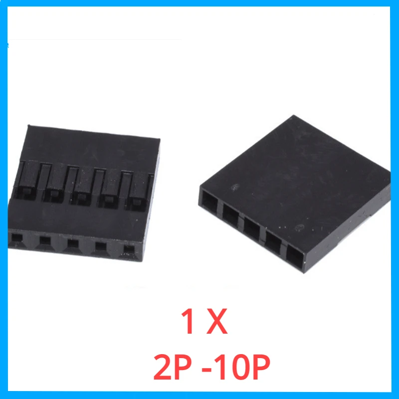 Picth 듀퐁 쉘 고무 하우징, 2.54mm 간격, 단일 행, 이중 행 듀퐁 플러그, 11P, 12P, 13P-20P, 2.54mm, 로트당 20 개