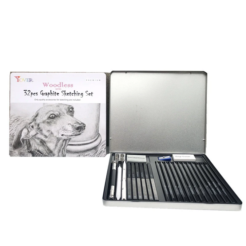 

32Pcs Graphite Pencil Set Charcoal Pencil Art Supplies for Artist Colores Drawing Art Supplies Professionnel Accessoire Dessin