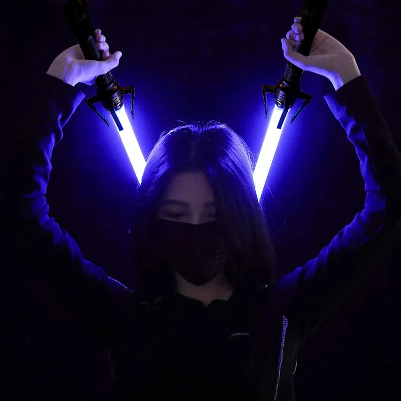 new 80/66cm Lightsaber Dueling RGB Laser Sword Toys Light Saber 7 Colors Kids Force FX FOC Blaster Toys Jedi Laser Sword Gift 2P 6
