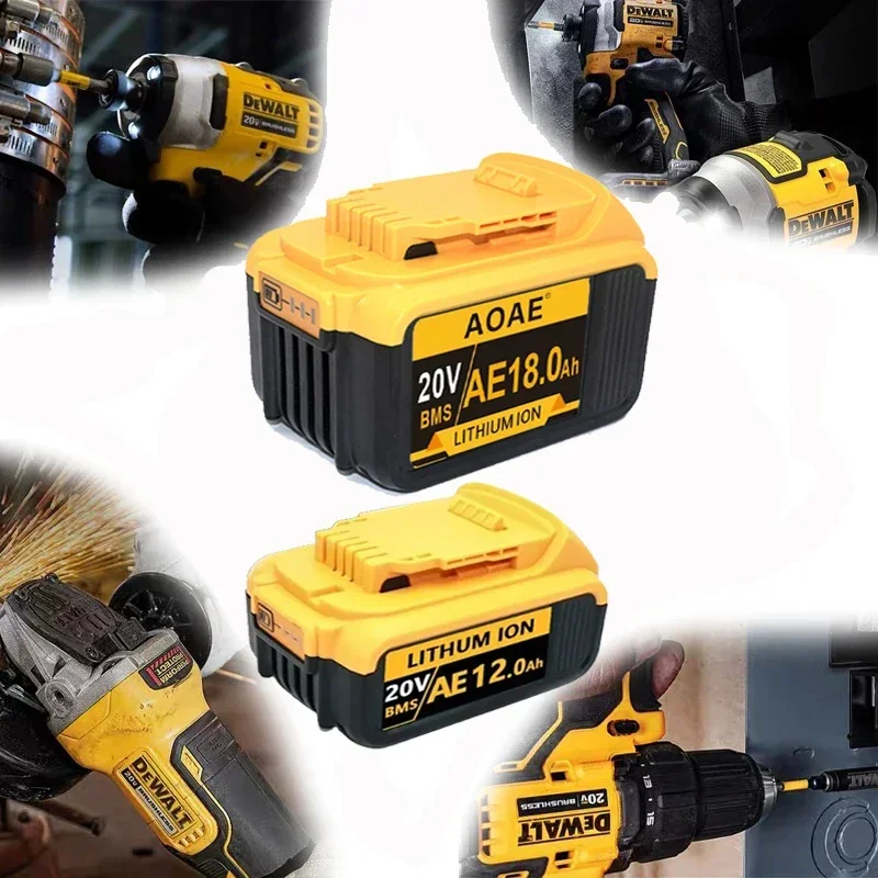 For Dewalt 20V Battery 3.0Ah-18.0Ah DCB609 Lithium-ion Battery For DCB200 DCB201 DCB609 DCB182 DCB204 Battery for Dewalt 20V 4