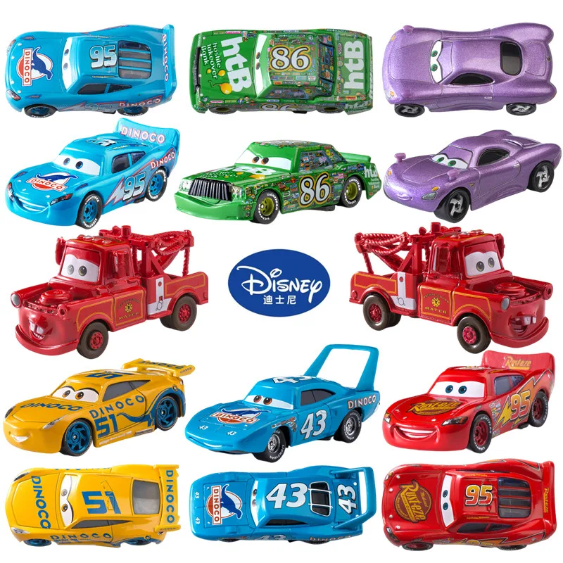 5-8cm Disney Pixar Cars 2 3 Toy Lightning McQueen Mater Sheriff Alloy Metal Model Car 1:55 Metal Toys Vehicles Boy Children Gift cars disney pixar cars 3 role sheriff lightning mcqueen cruz jackson storm mater diecast metal alloy model car toy kids gift