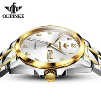 OUPINKE Nouvelle montre automatique de luxe pour homme, montre mécanique haut de gamme avec verre saphir, affichage jour/date, Relogio 3323 3