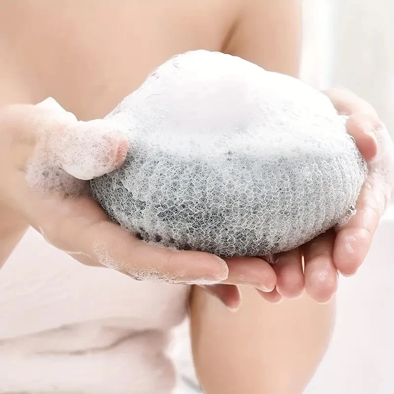 Exfoliating Shower Brush Massage Bath Sponge Ball Body Gently Deep Cleaning Scrubbers with Suction Cup Bathroom Accessories 4