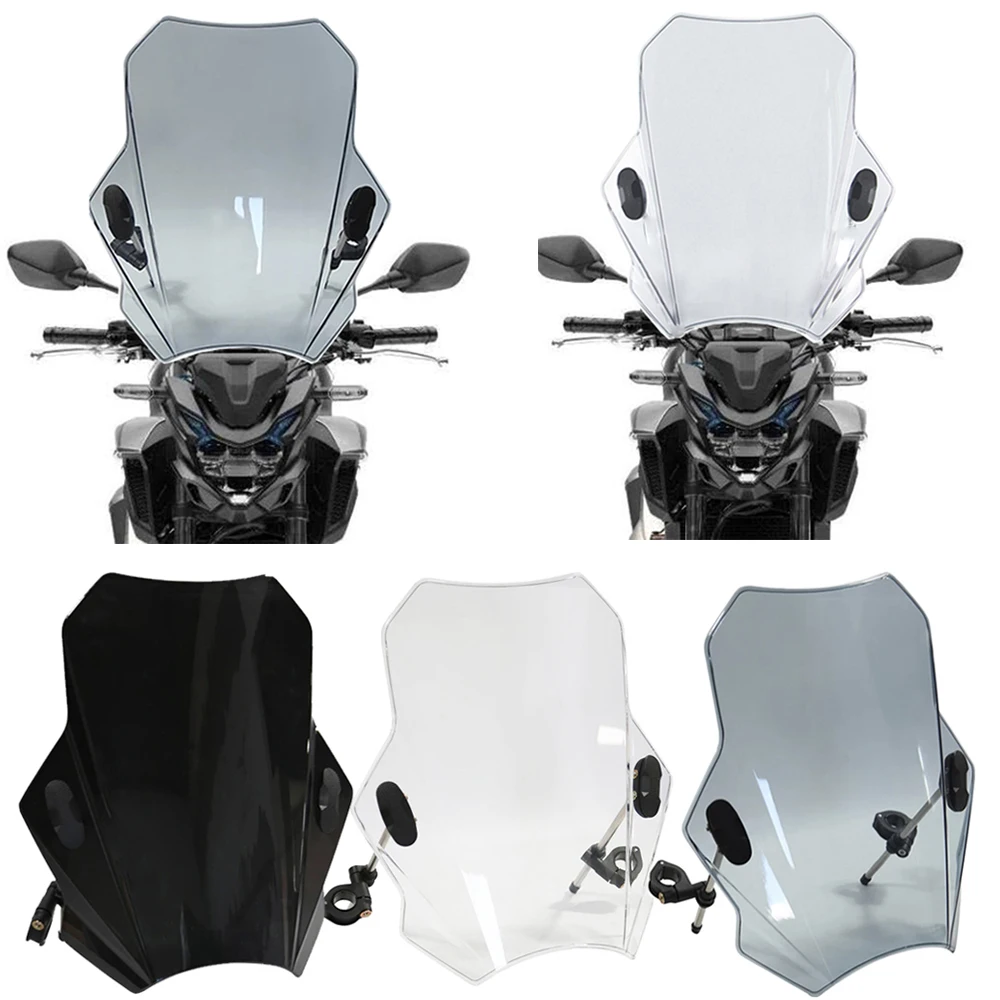 Motorcycle Windshield Glass Cover Screen Deflector For HONDA CB500F CB650F CB600F HORNET 1998-2019 2020 2022 2019 linbei 2l industrial plug flow glass reactor