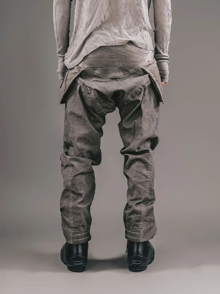 Pantalones de nicho para hombre, estilo de diseñador, a la moda, novedad de 2024