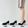 2024 New spring autumn Woman Pumps Single Shoes Office Shoes Ladies Black Slender heel Pointed Toe Sexy Party Shoes zapatos 3
