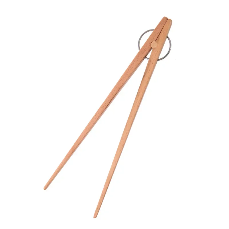 Wooden Food Tongs Anti-Scald Steak BBQ Bread Clips Kitchenware et Salad Pasta Clamps Home Novel Kitchen Accessories