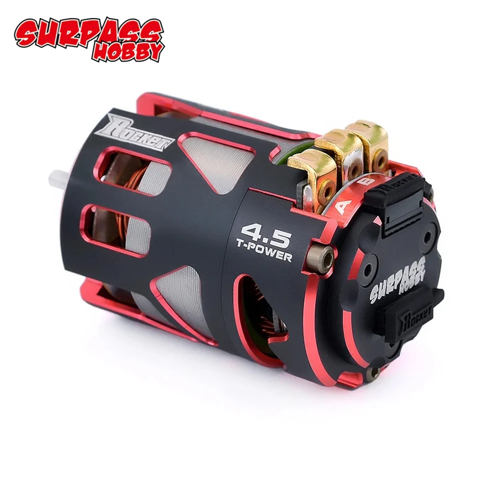 Surpass Hobby Rocket 540 V4S 2-Pole Sensored Brushless Motor 3.175mm Shaft For F1, 1/12, 1/10 Off-road Drift and Electric Car