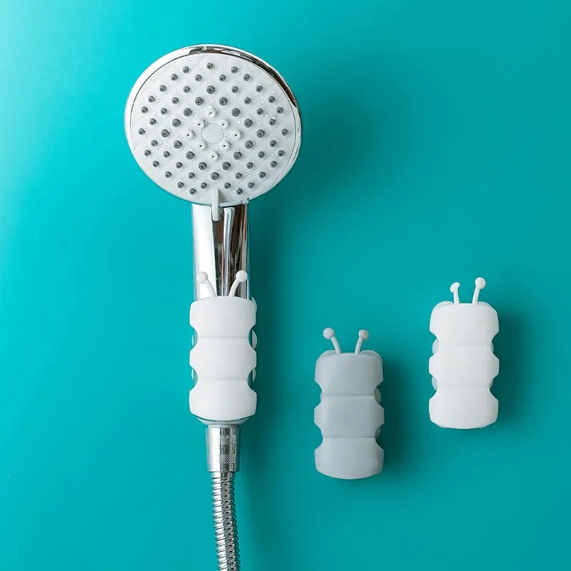 Description Picture 6 of item2/3pcs Suction Cup Brackets Removable Silicone Shower Head Holder Wall Mount Shower Head Storage Shelf Rack Bathroom Supplies